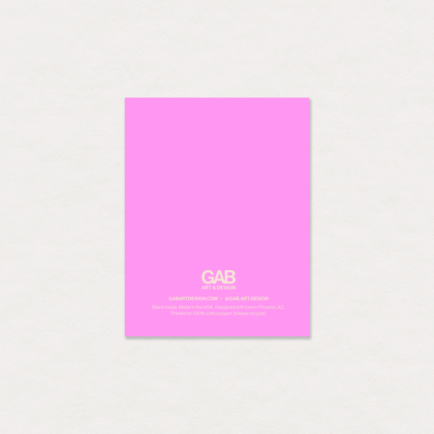 "Happy birthday" pink cake greeting card