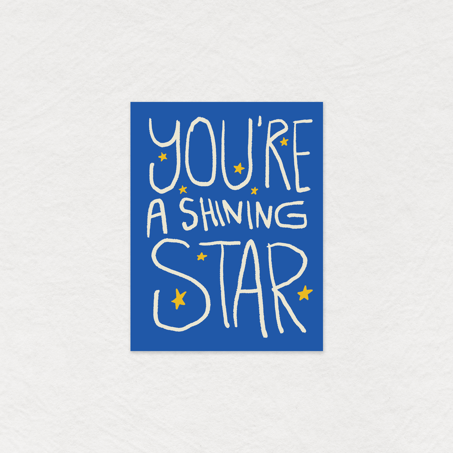 "You're a shining star" greeting card