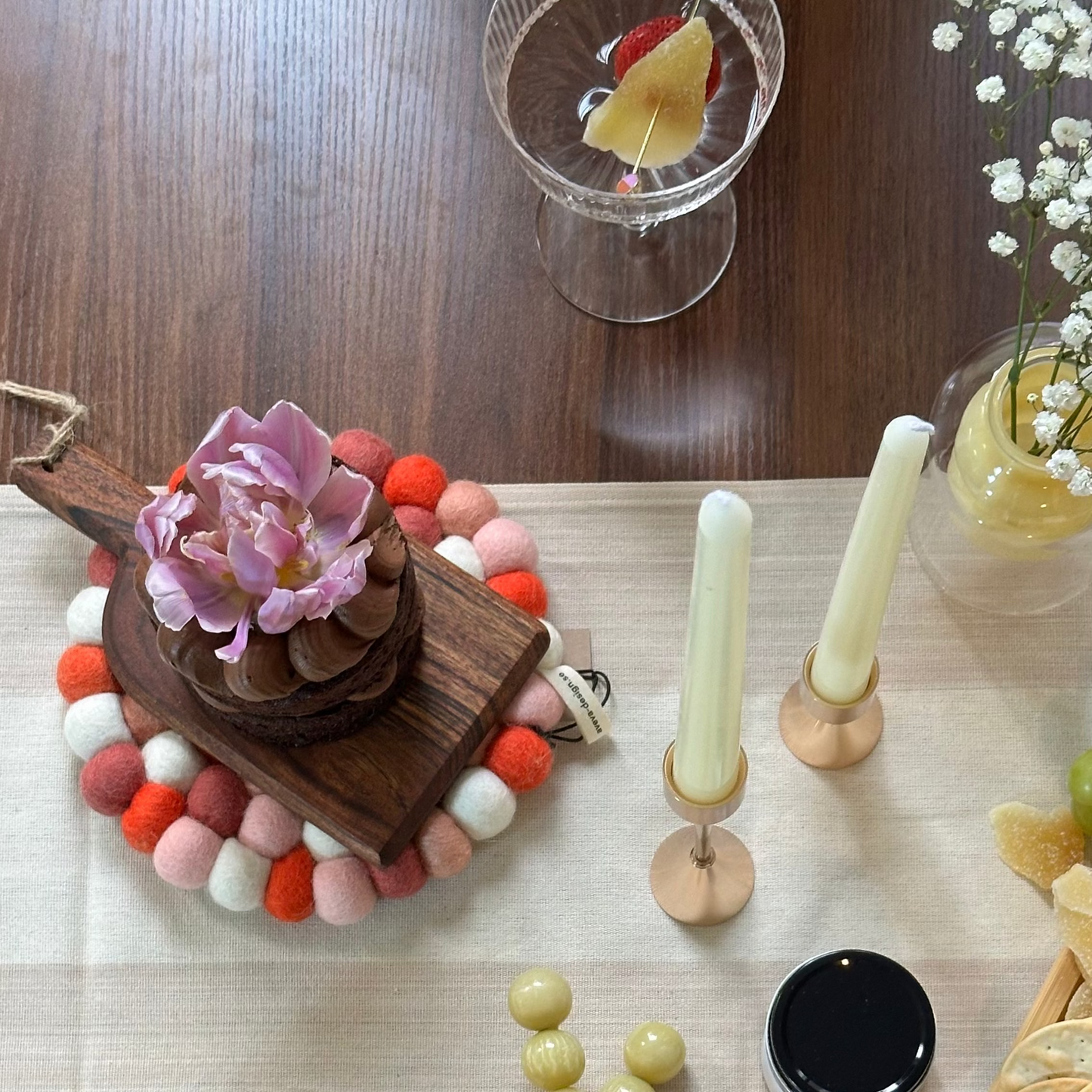 Round Wool Trivet