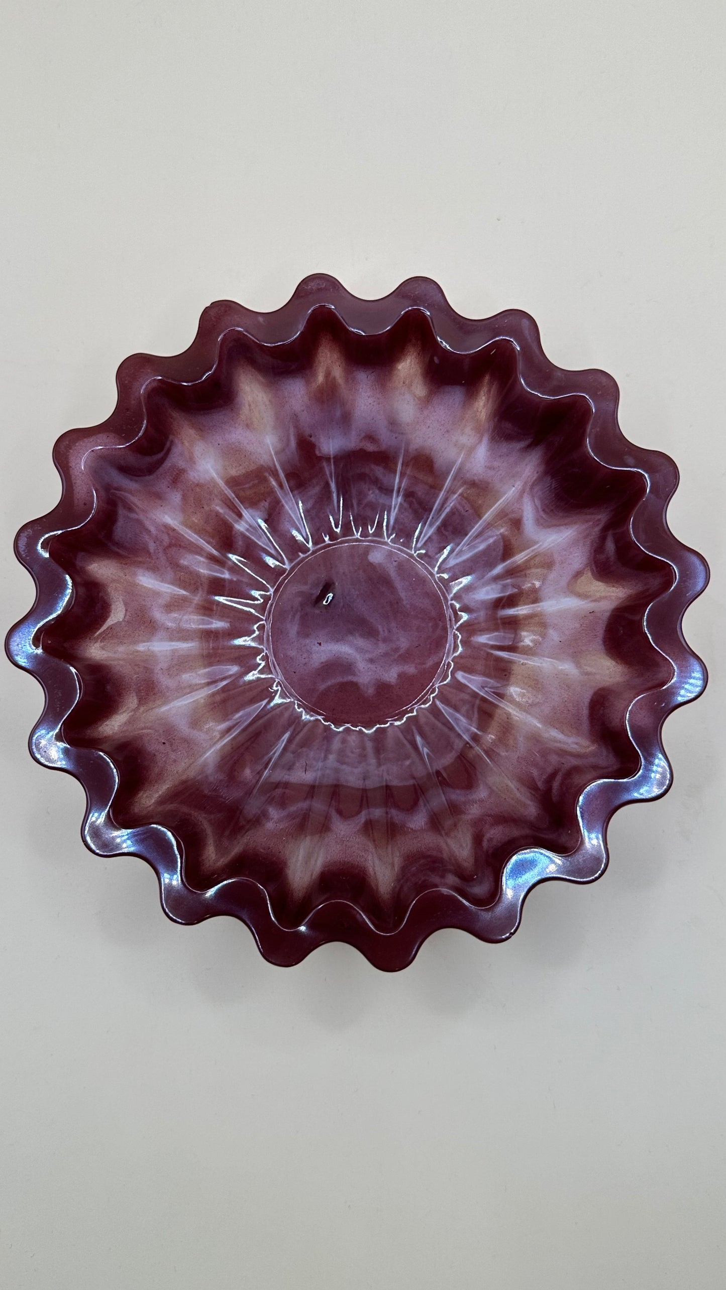Handmade Scalloped Decorative Bowl