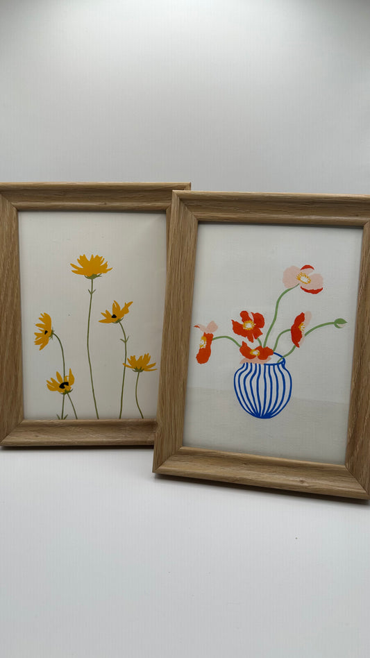 Daisies Framed Print, Signed by Artist