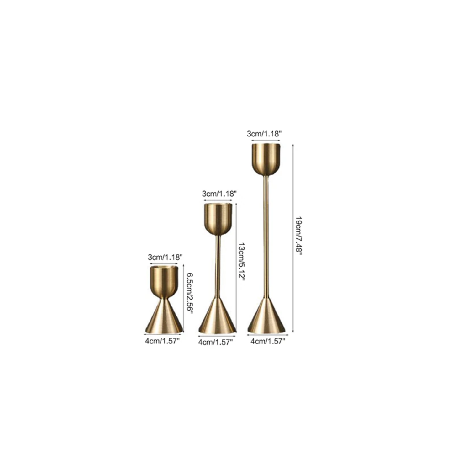 Gold Plated Candle Holders