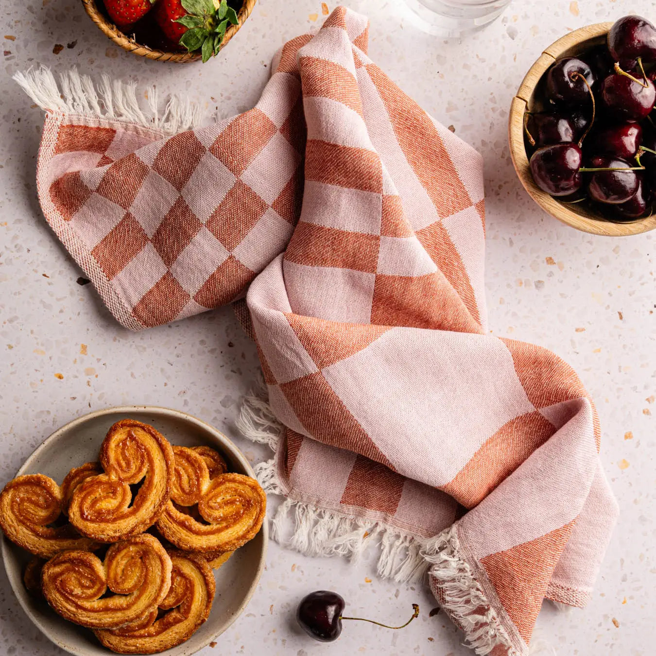 Geometric Blocks Kitchen Towel