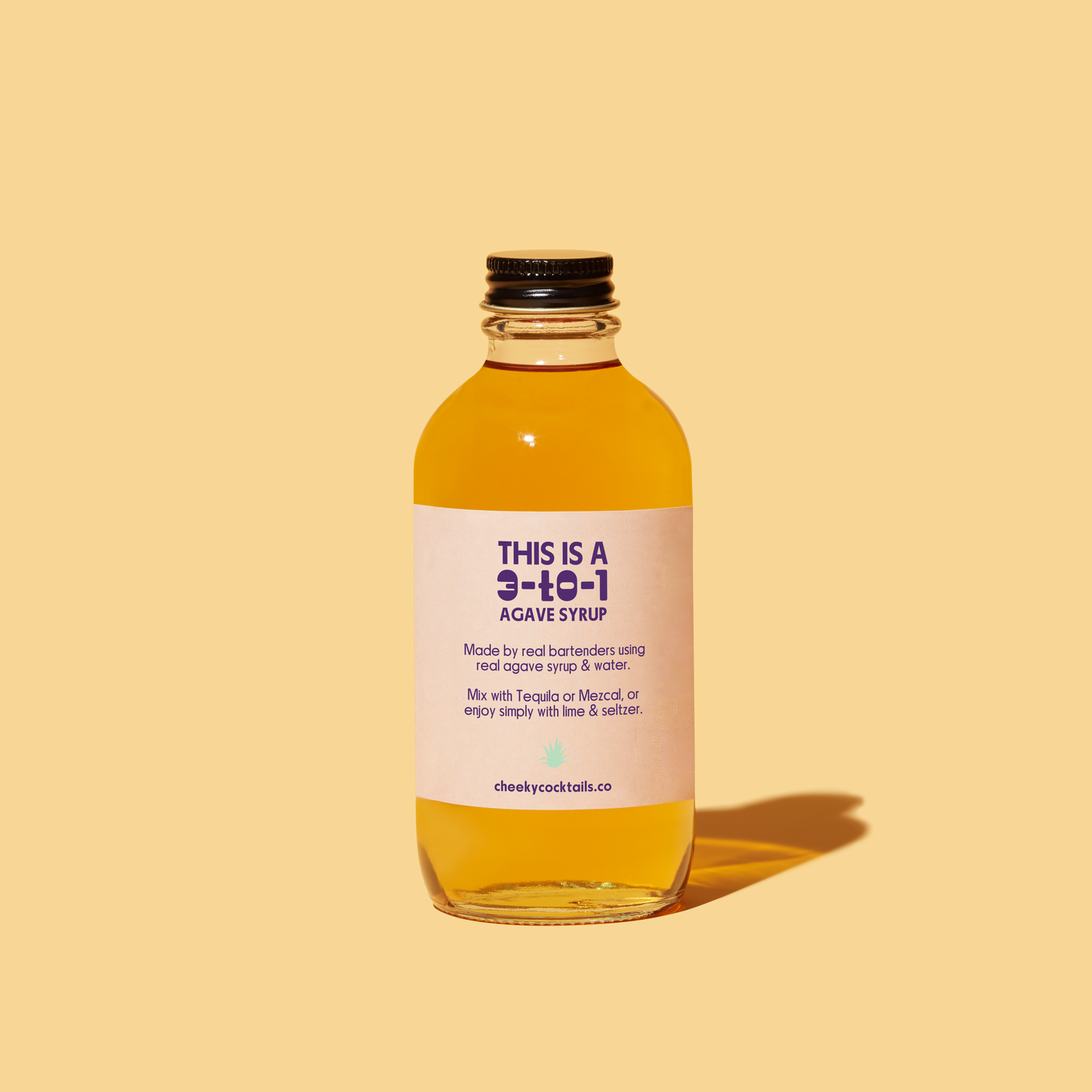 Cheeky Cocktails Mini Agave Syrup (4oz)