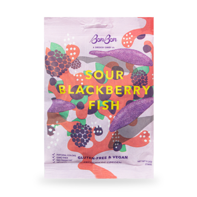 Bon Bon Sour Blackberry Swedish Fish
