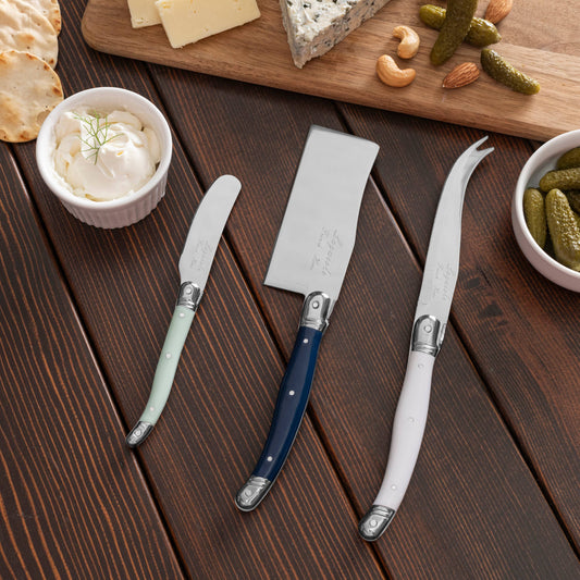 Laguiole Essential 3 Piece Elevated Cheese Knives