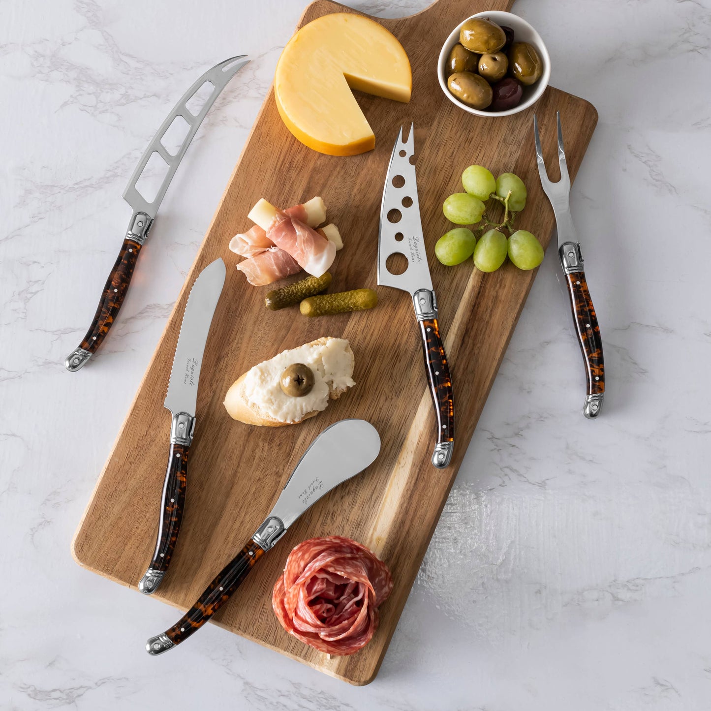 Laguiole Artisan Cheese Knife Set (5 Piece) - Tortoiseshell