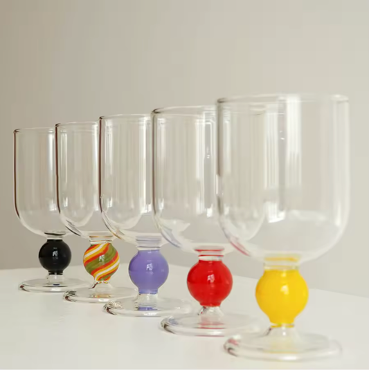 Bubblegum Glass Goblets