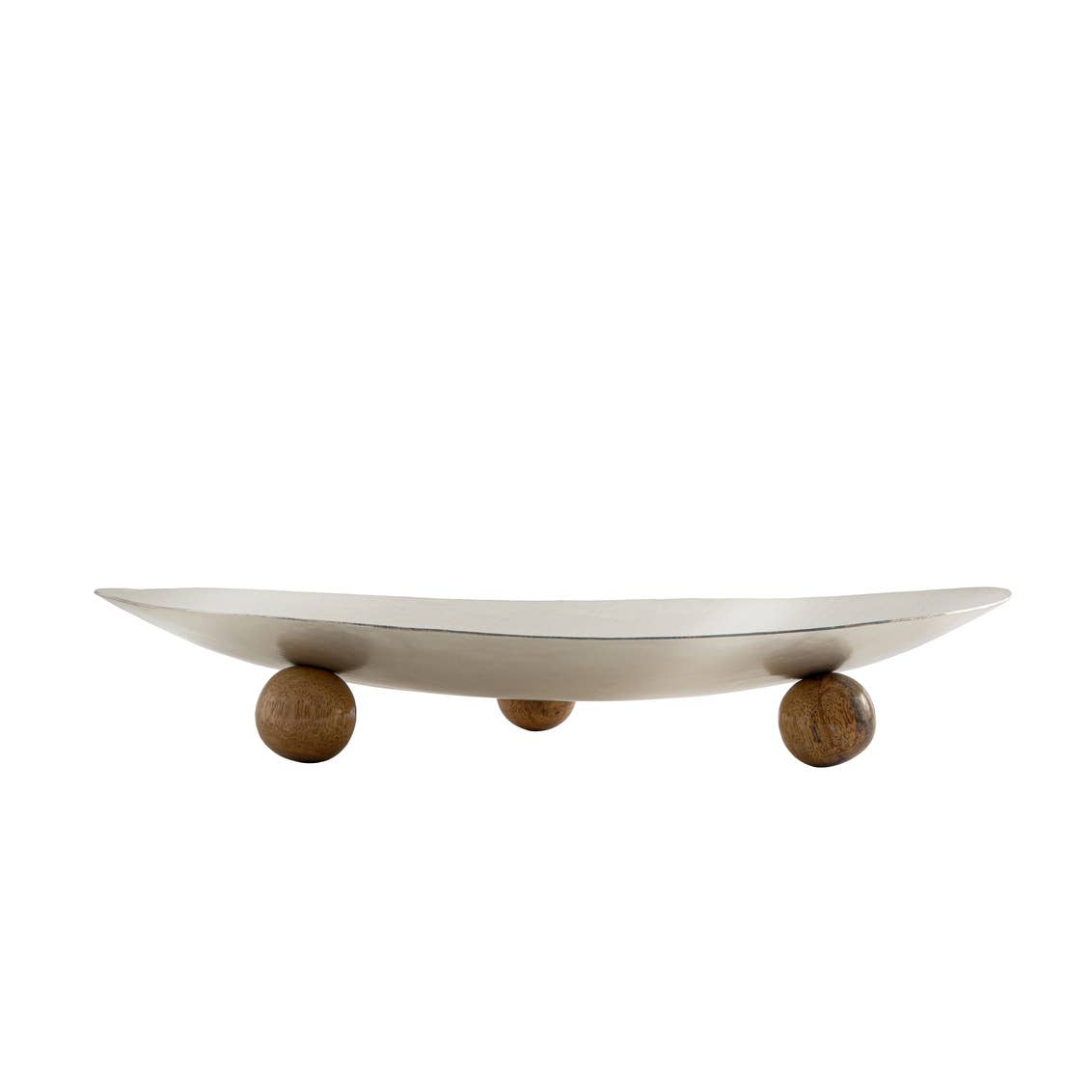 Large Decorative Platter - Hammered Silver