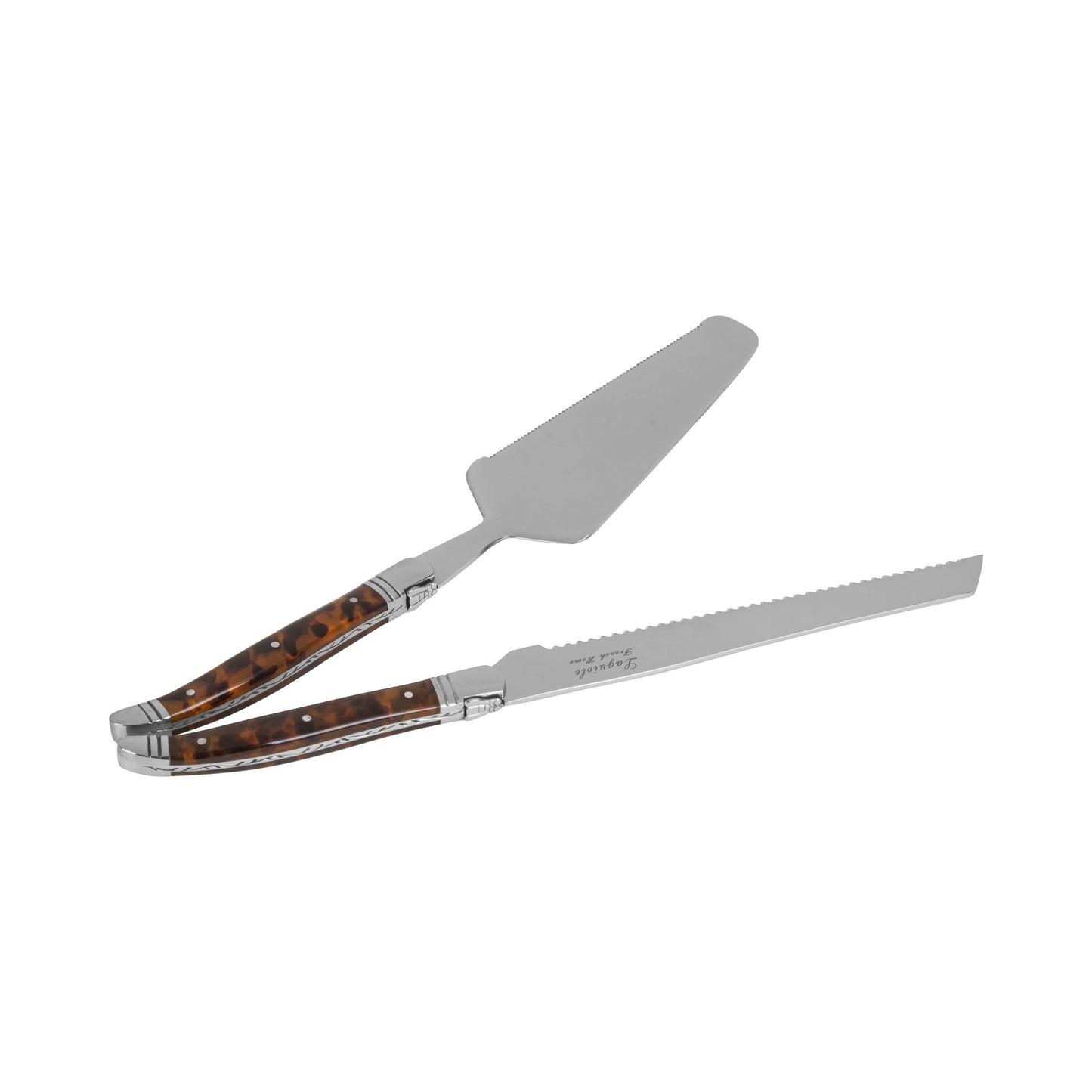 Laguiole Cake & Pie Server Set - Tortoiseshell
