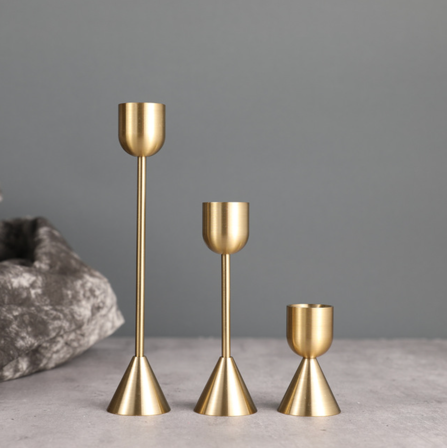 Gold Plated Candle Holders
