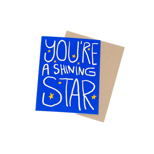 "You're a shining star" greeting card
