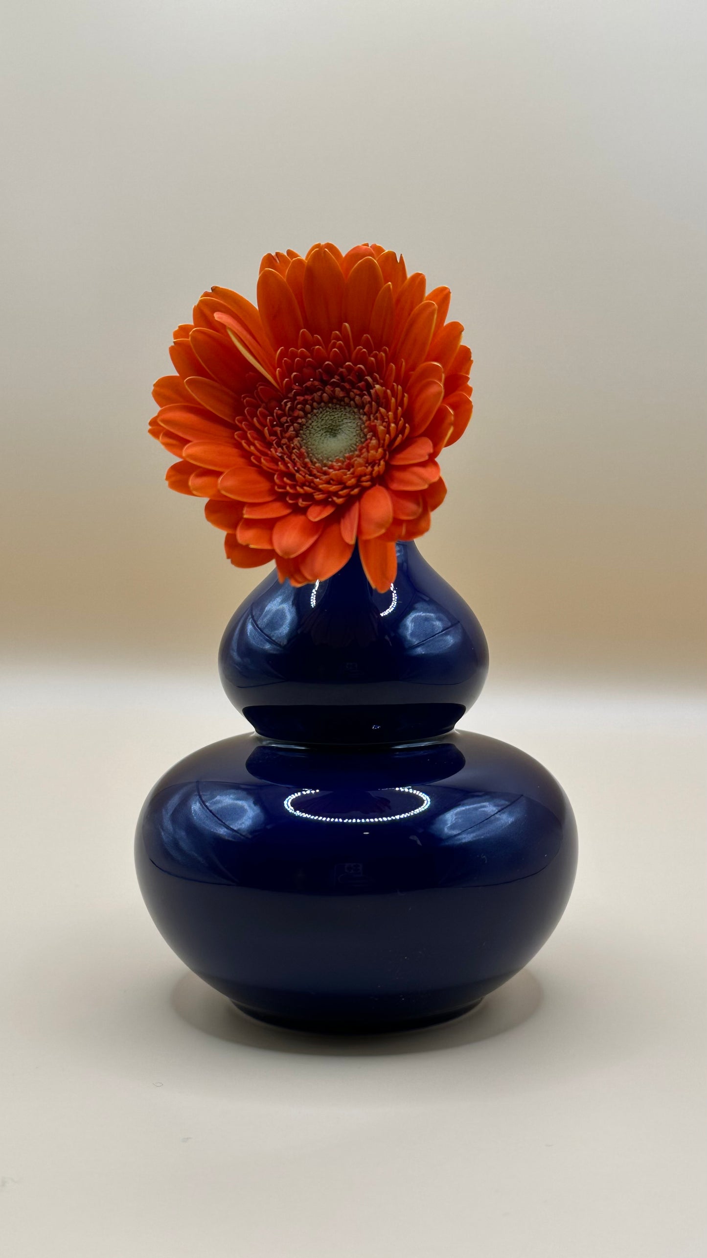Glossy Porcelain Mini Gourd Vase