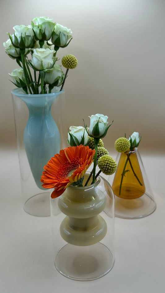 Layered Glass Mini Vases