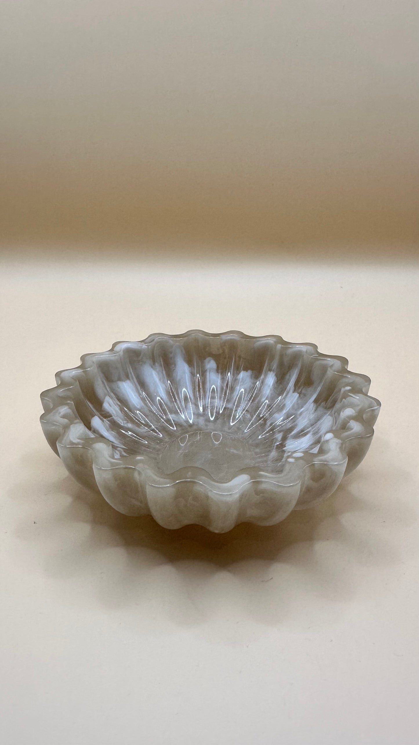 Handmade Scalloped Decorative Bowl