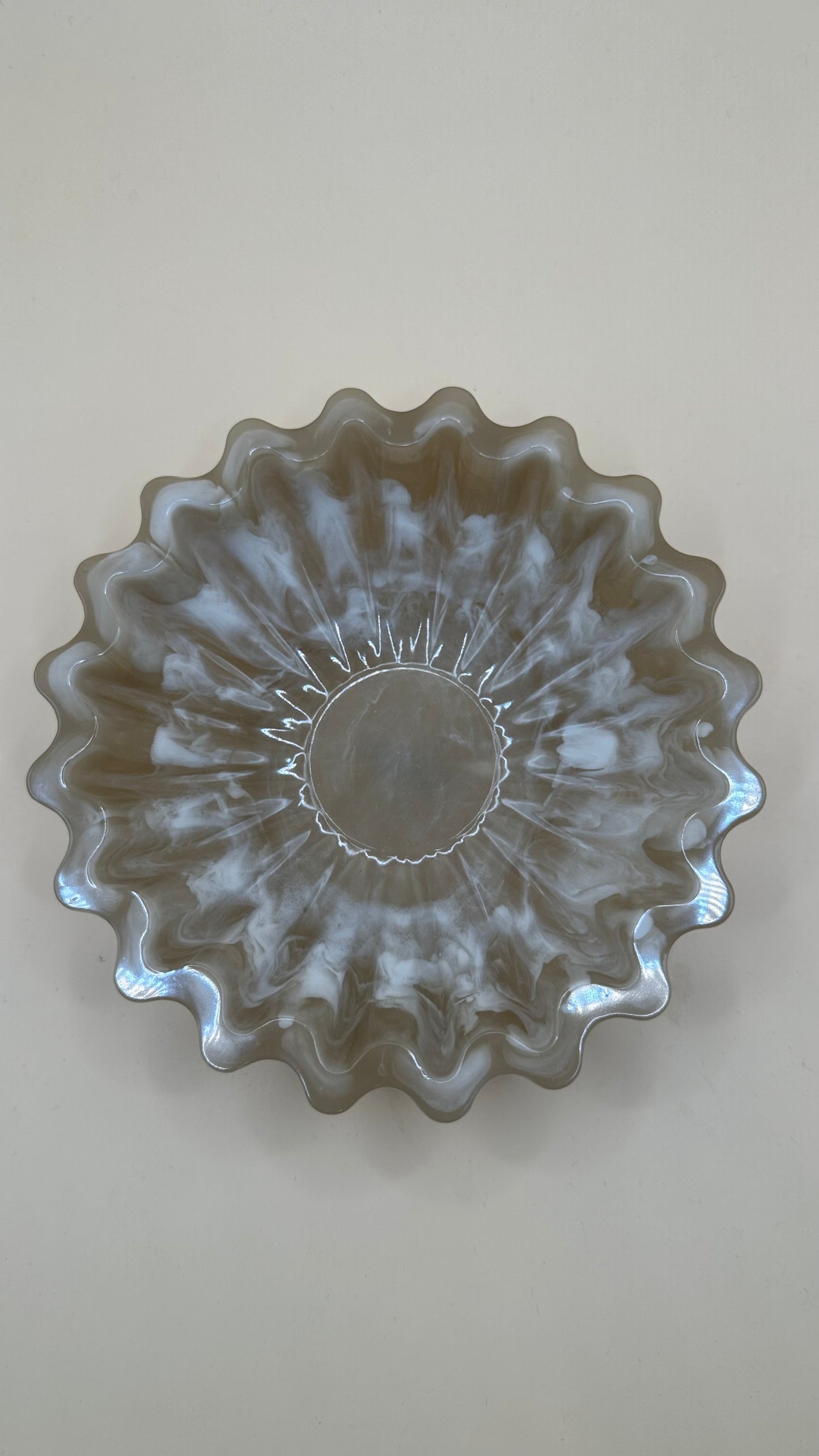 Handmade Scalloped Decorative Bowl
