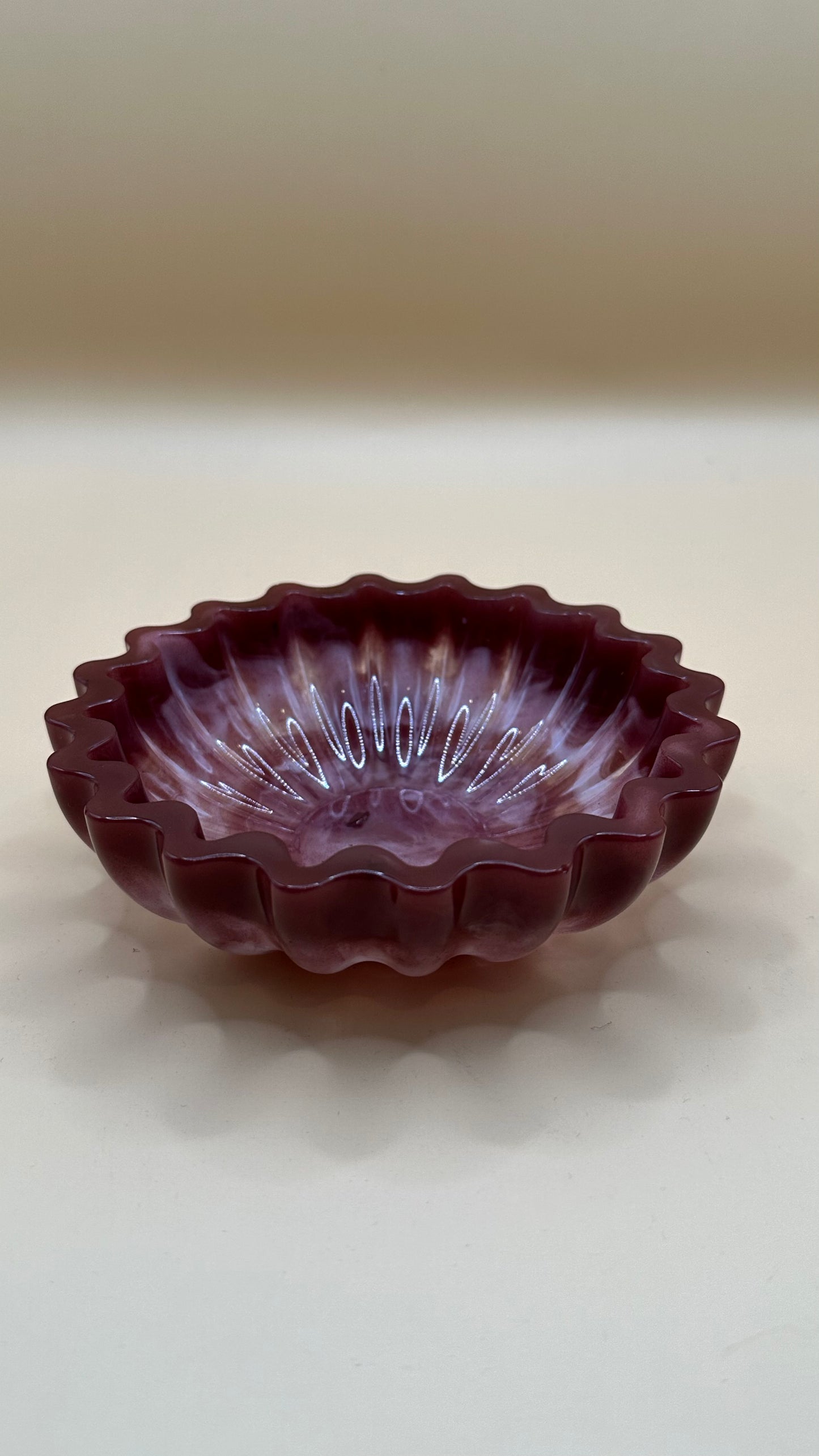 Handmade Scalloped Decorative Bowl