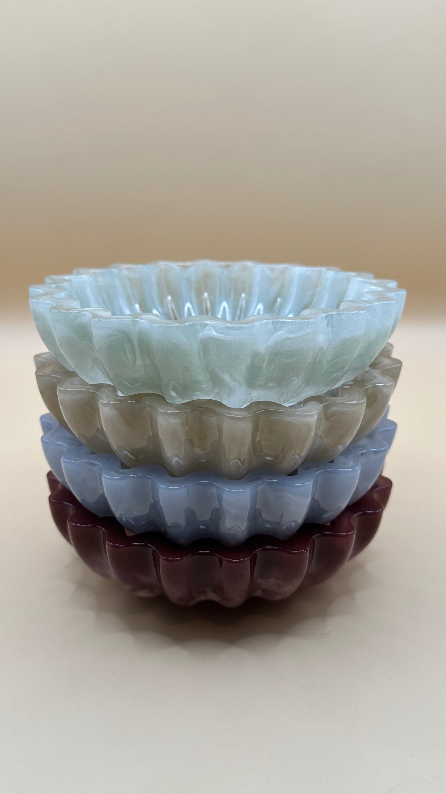 Handmade Scalloped Decorative Bowl