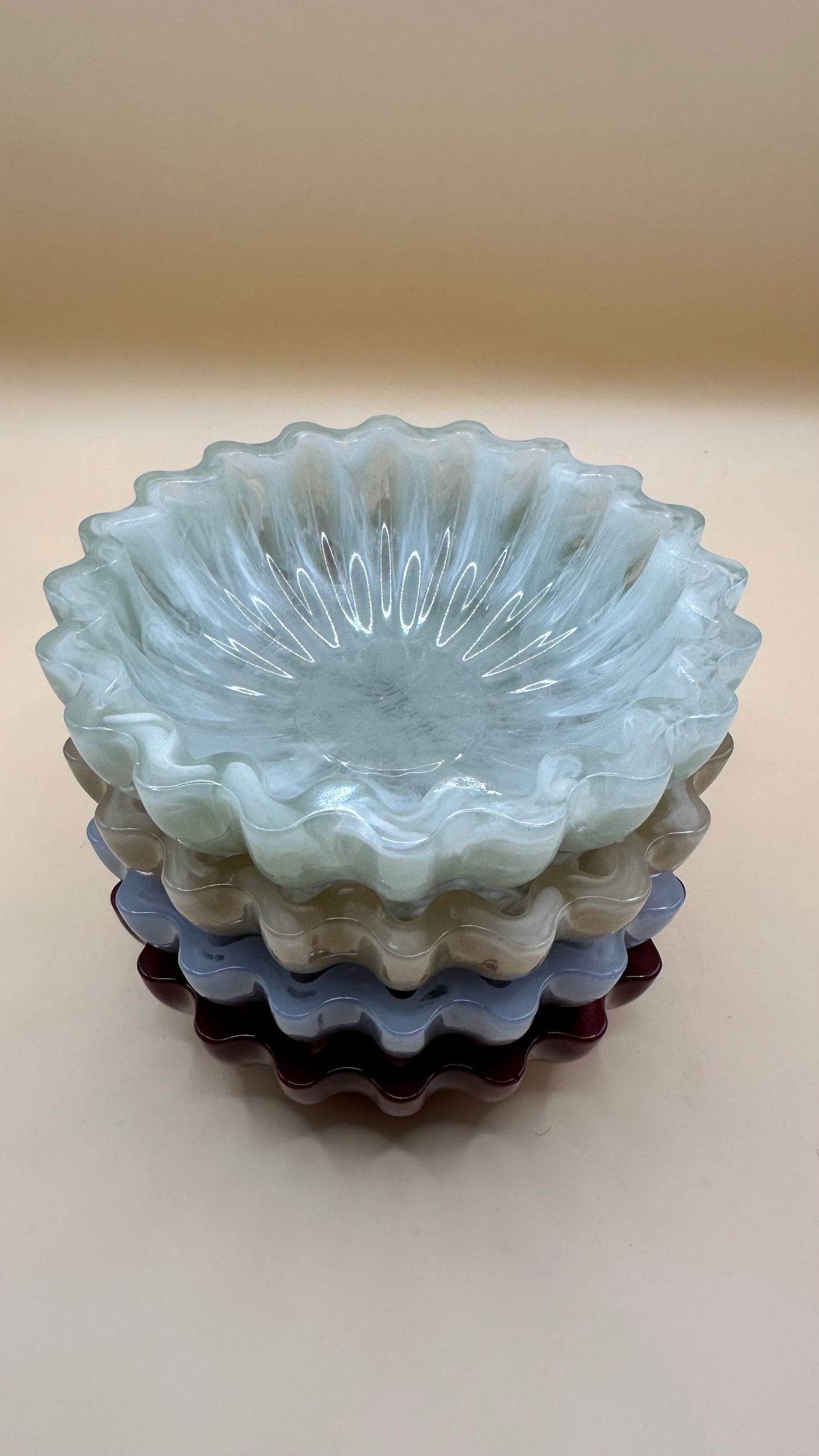 Handmade Scalloped Decorative Bowl
