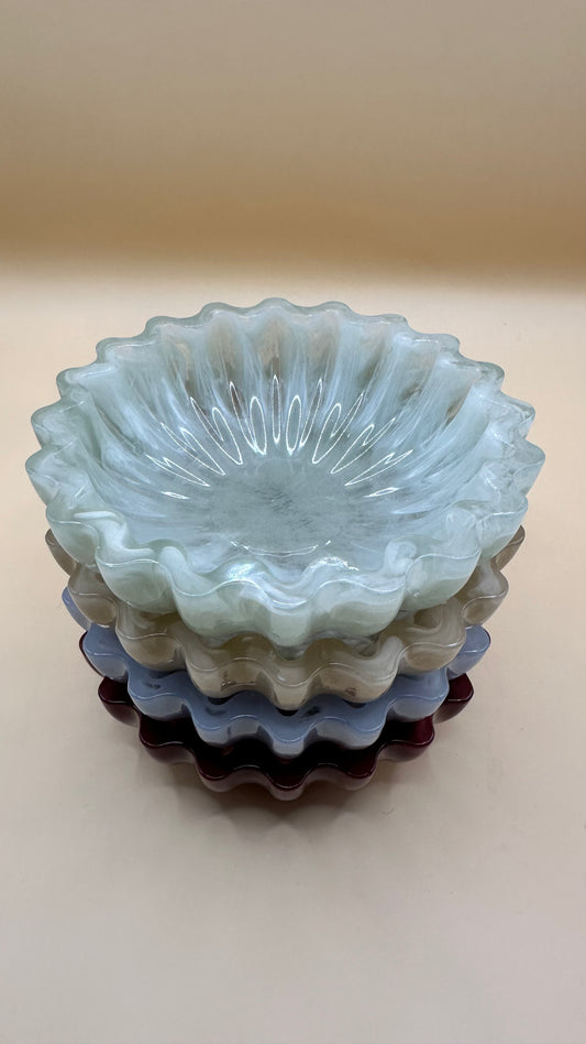 Handmade Scalloped Decorative Bowl