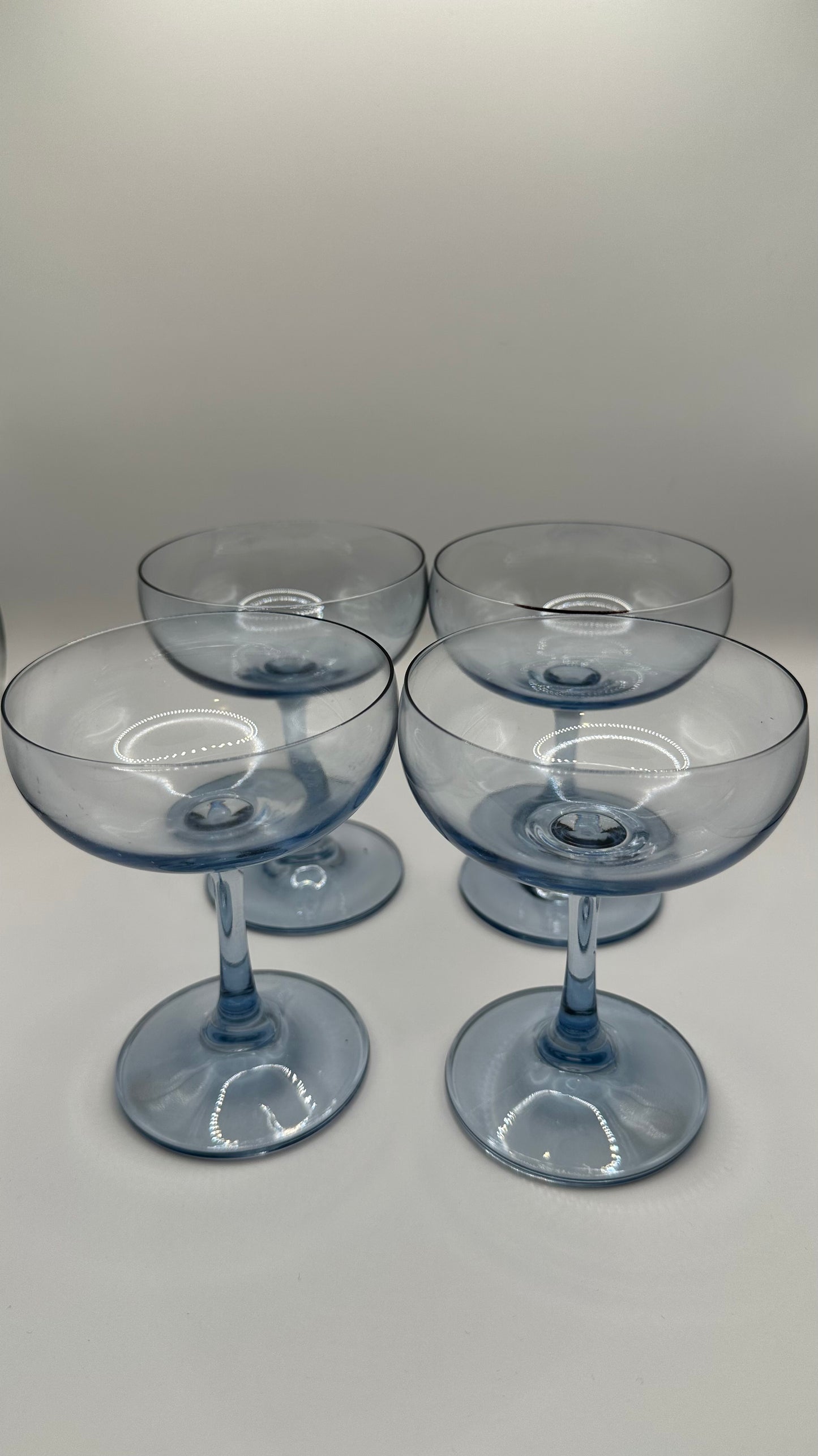 Colored Coupe Glasses (Set of 4)