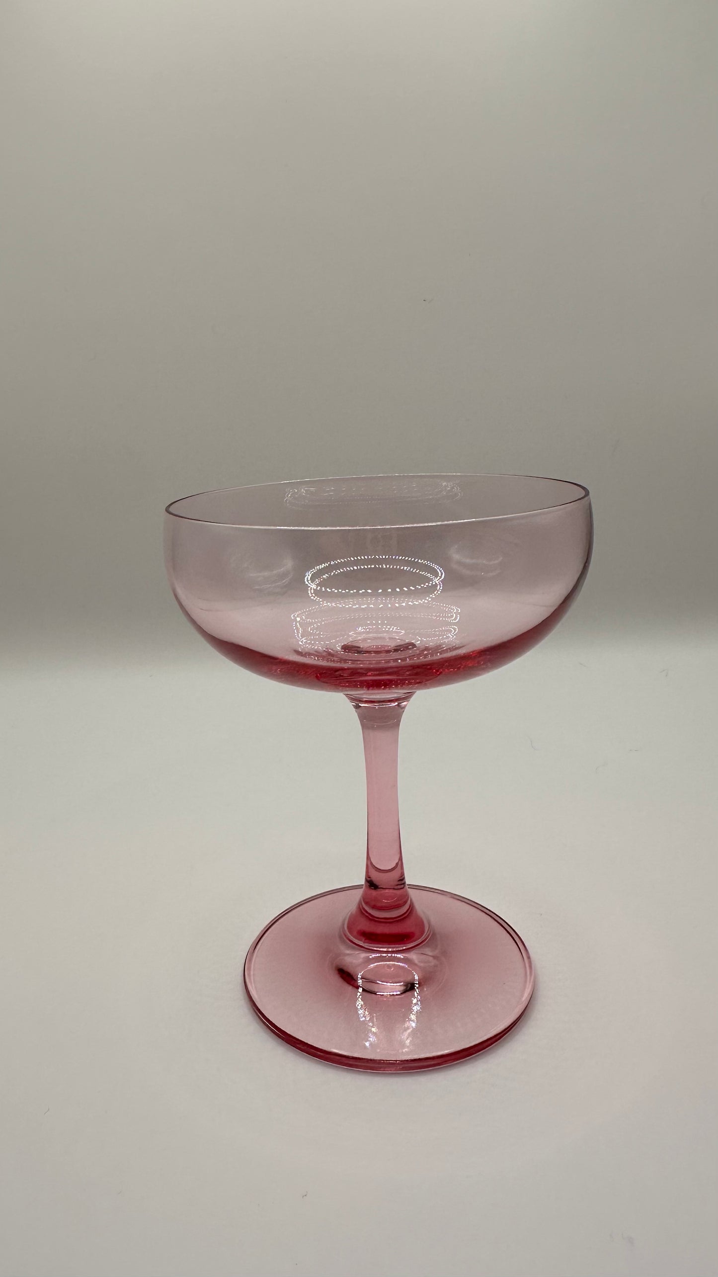Colored Coupe Glasses (Set of 4)