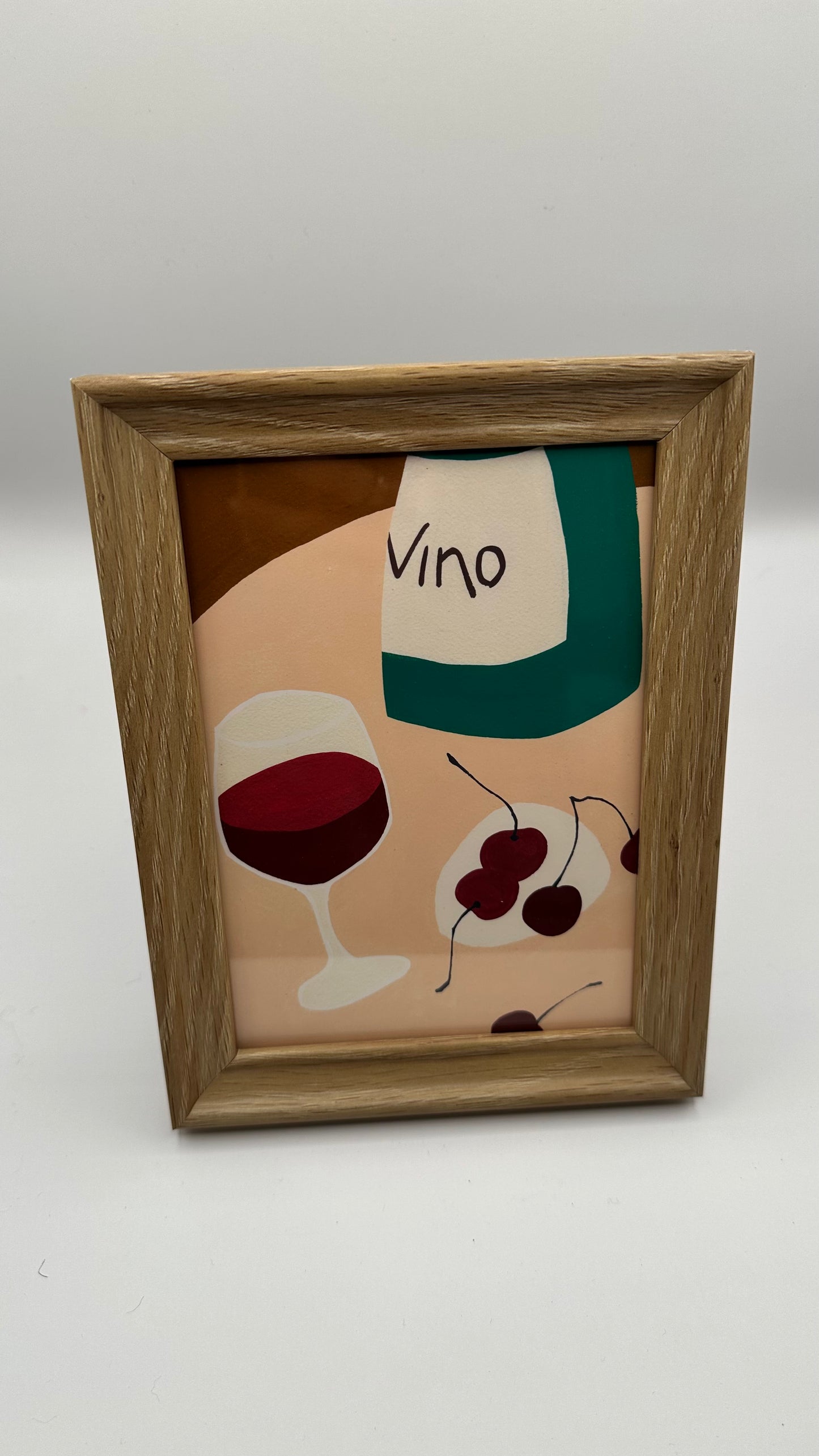 Wine Framed Print, Signed by Artist