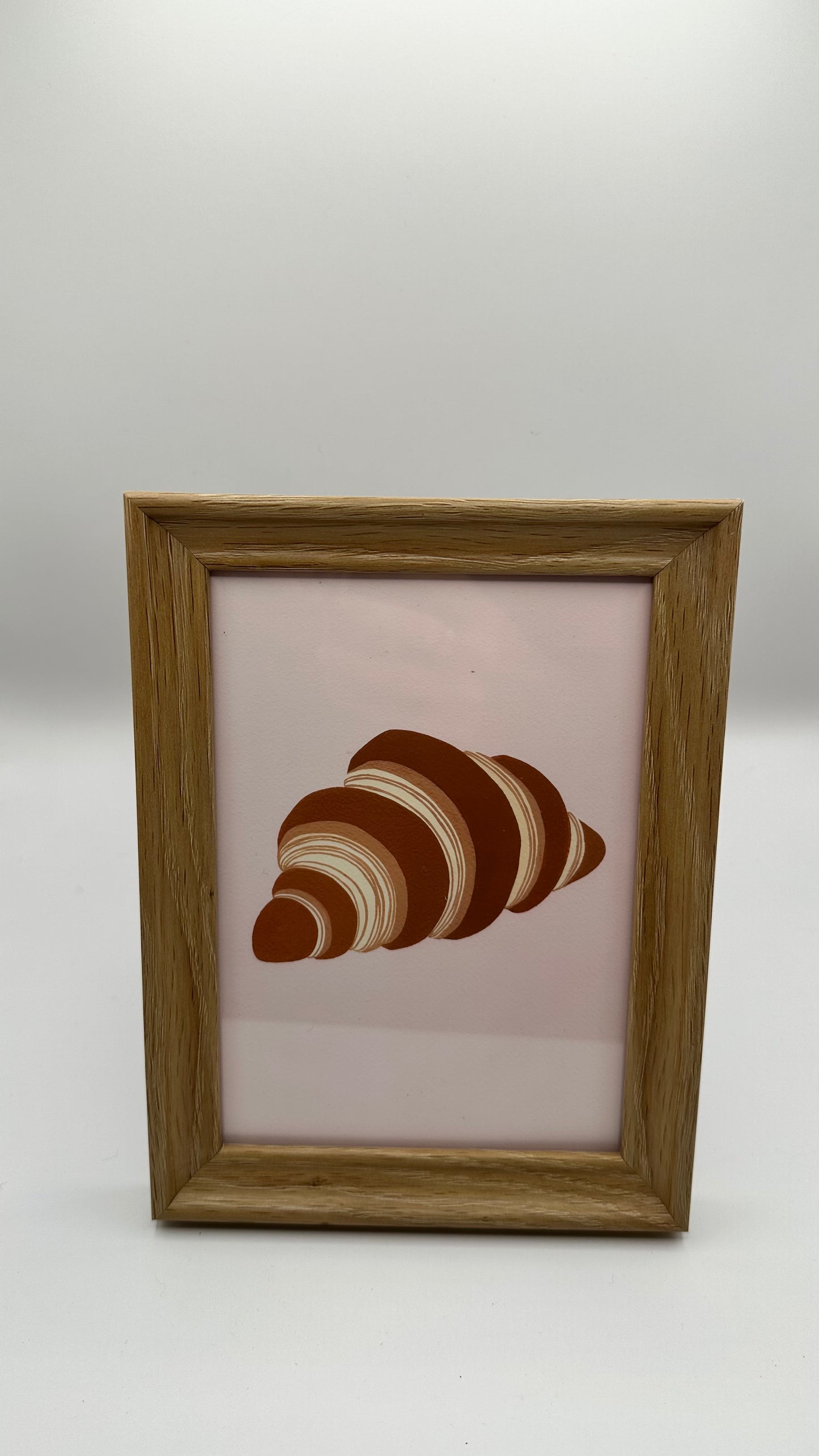 Croissant Framed Print, Signed by Artist