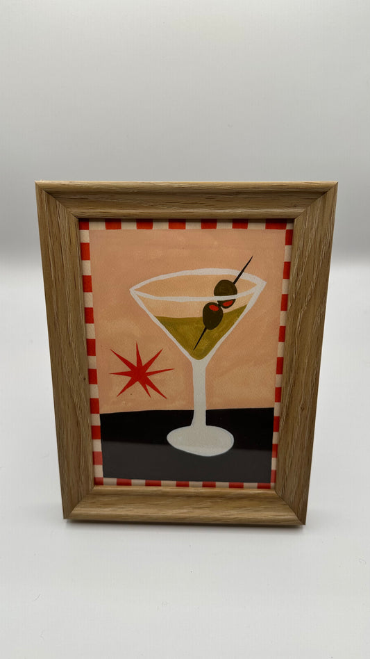 Martini Art Framed Print
