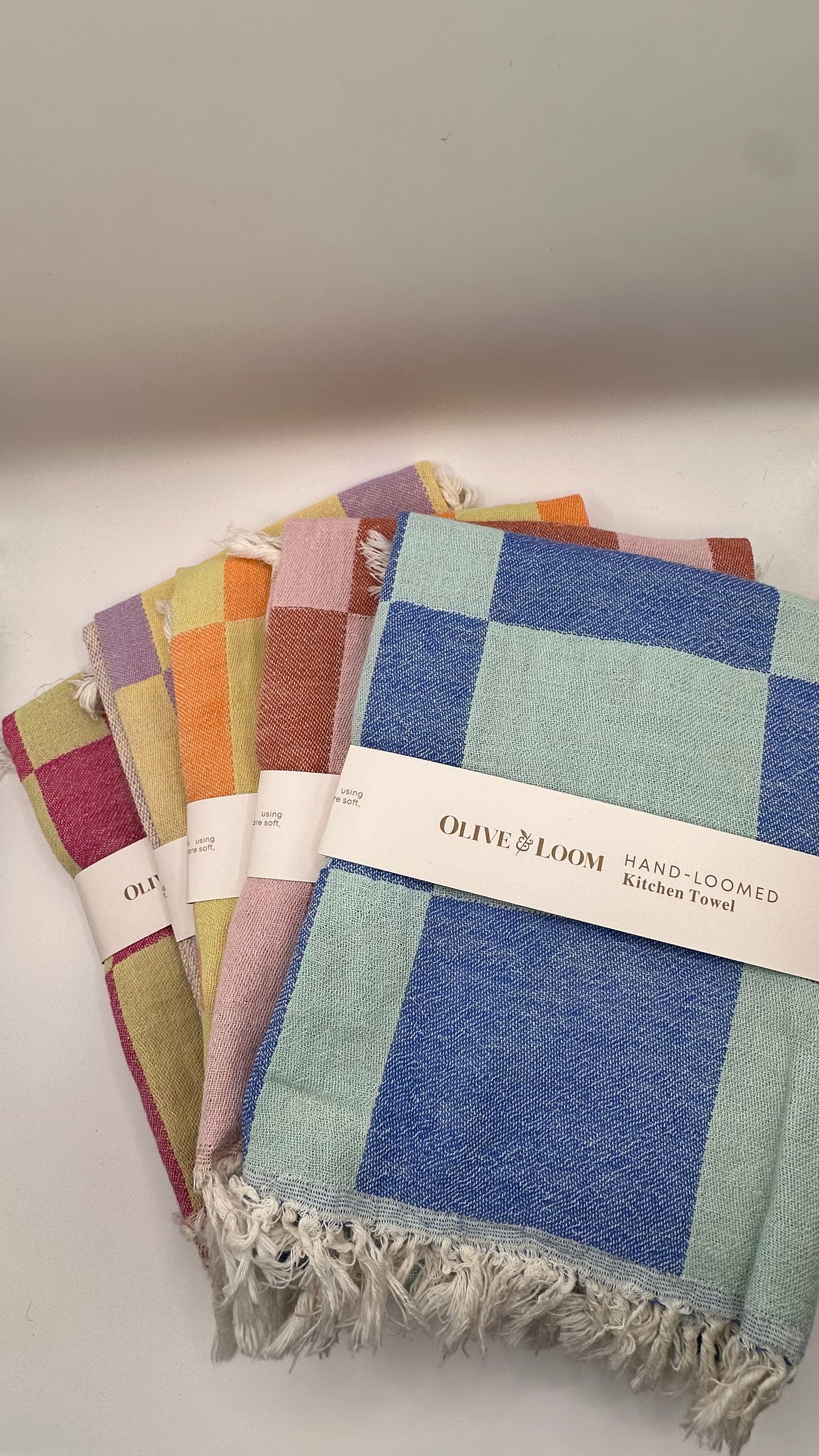 Geometric Blocks Kitchen Towel