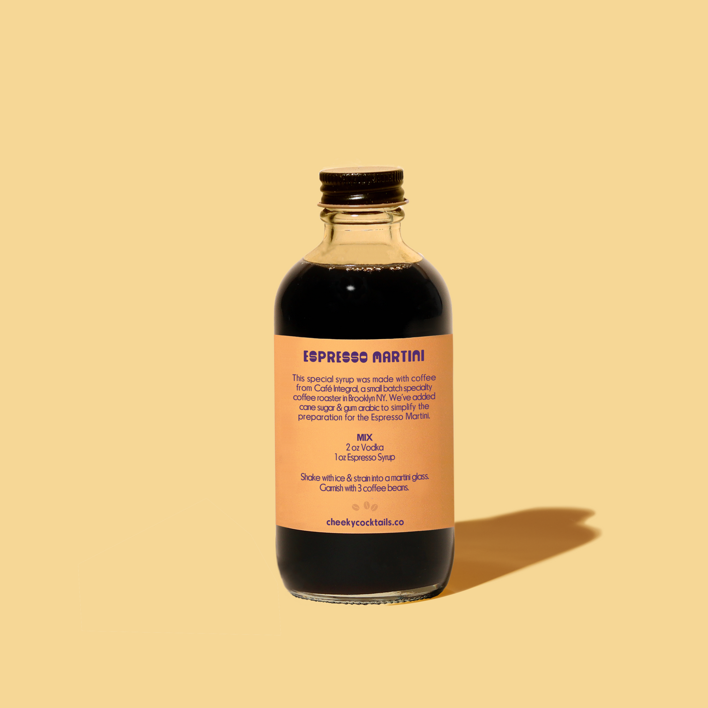 Cheeky Cocktails Mini Espresso Syrup (4oz)