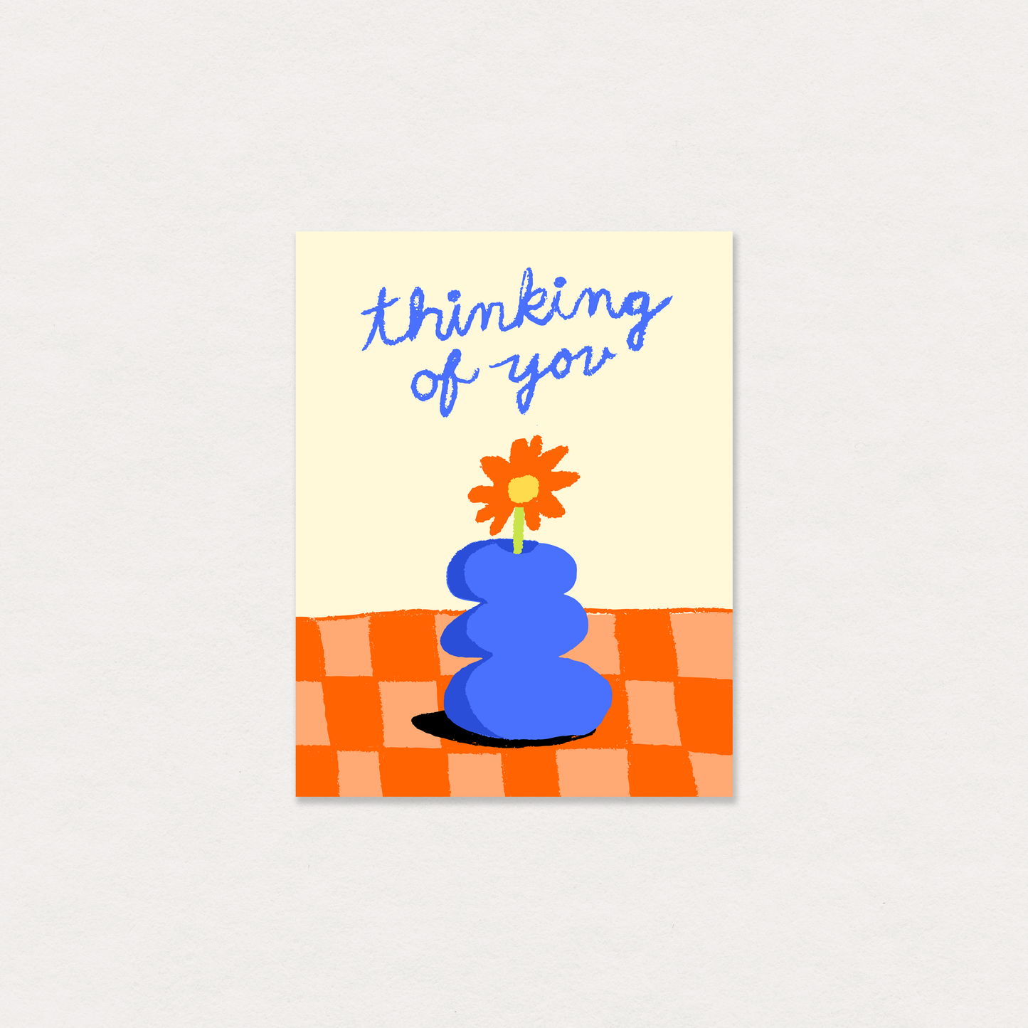 "Thinking of you" greeting card