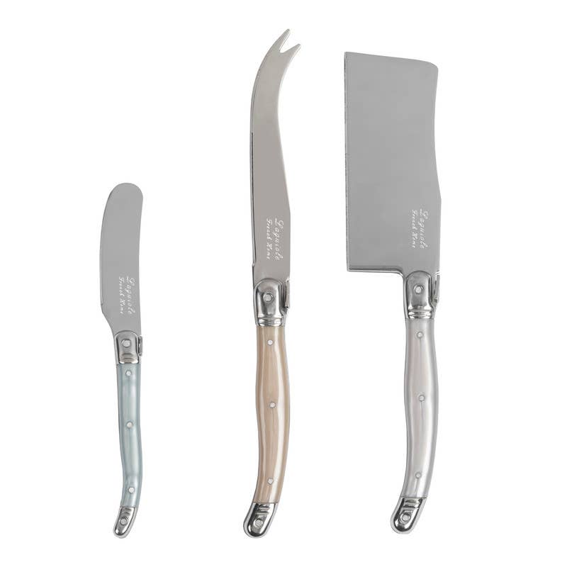 Laguiole Essential 3 Piece Elevated Cheese Knives