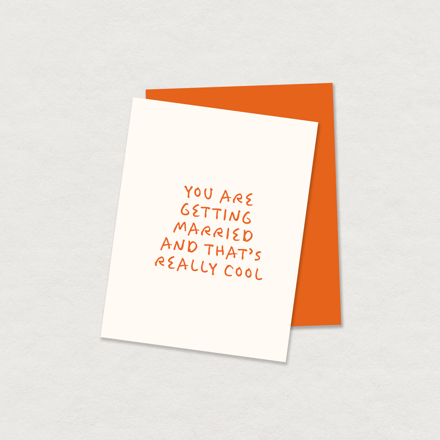 "You are getting married" greeting card