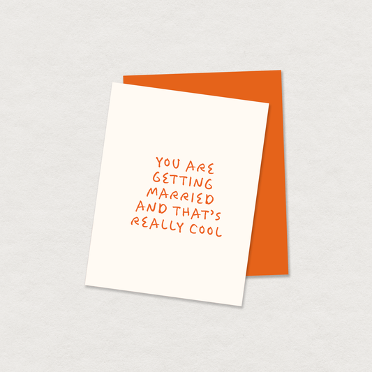 "You are getting married" greeting card
