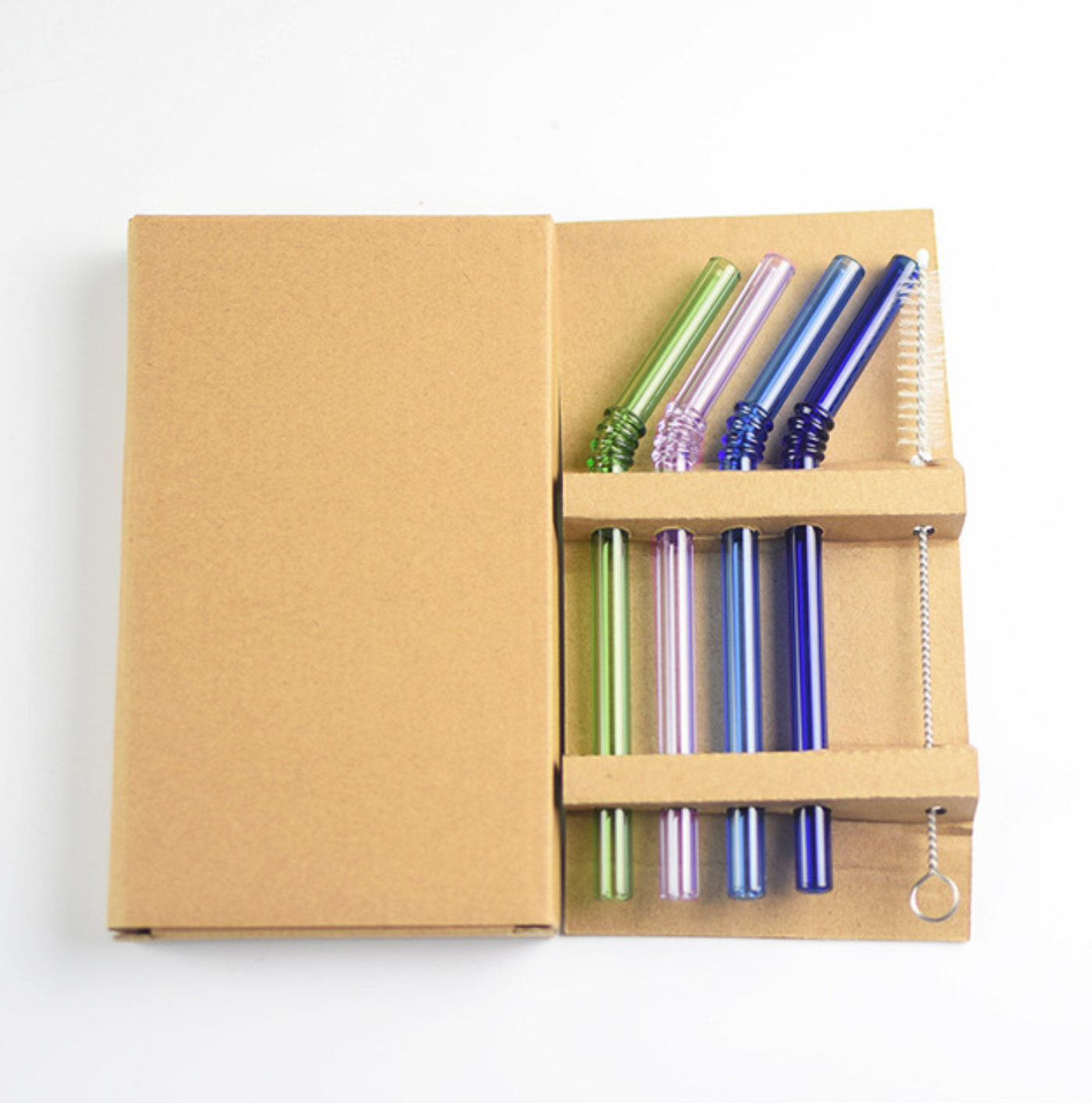 Color Pop Short Glass Straws