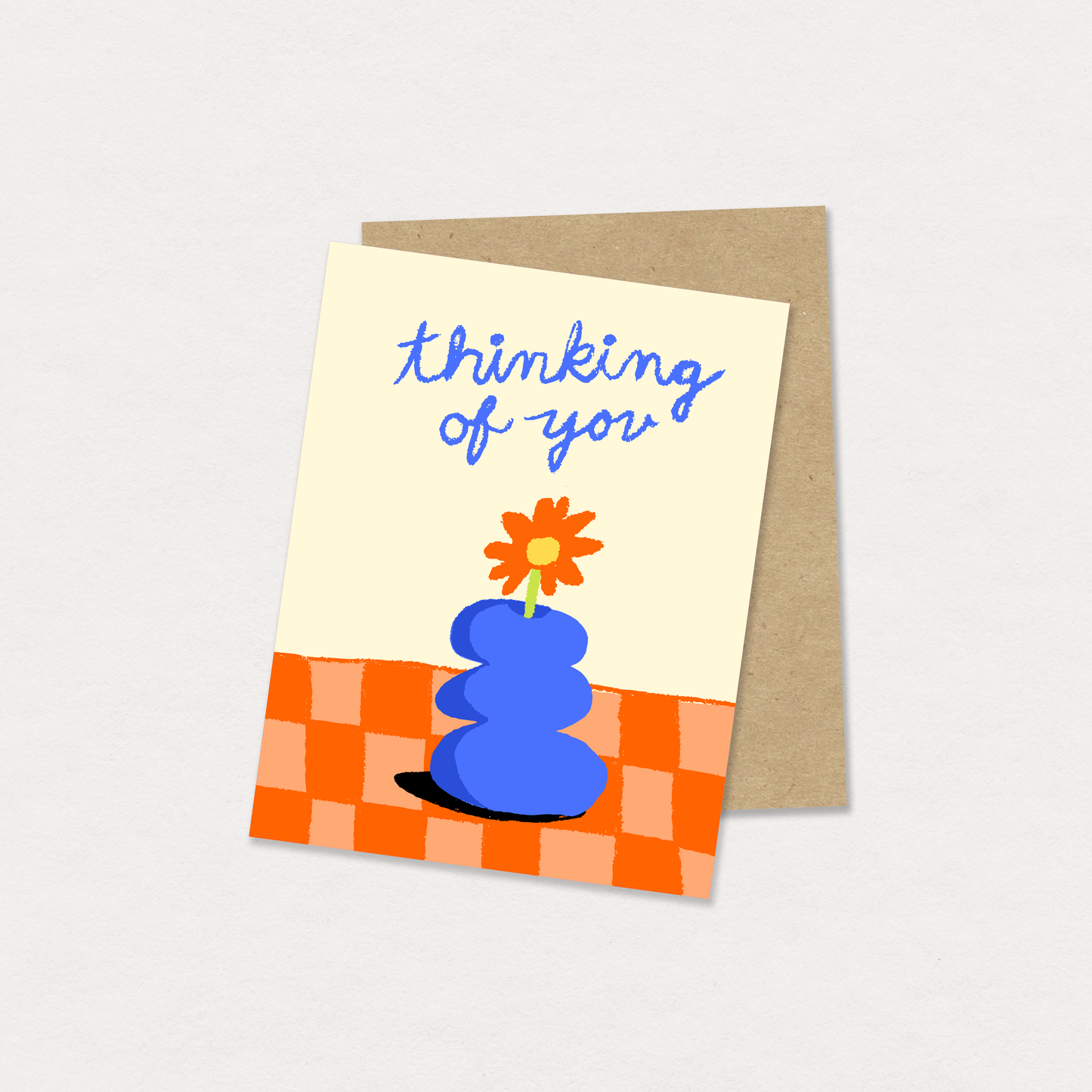 "Thinking of you" greeting card