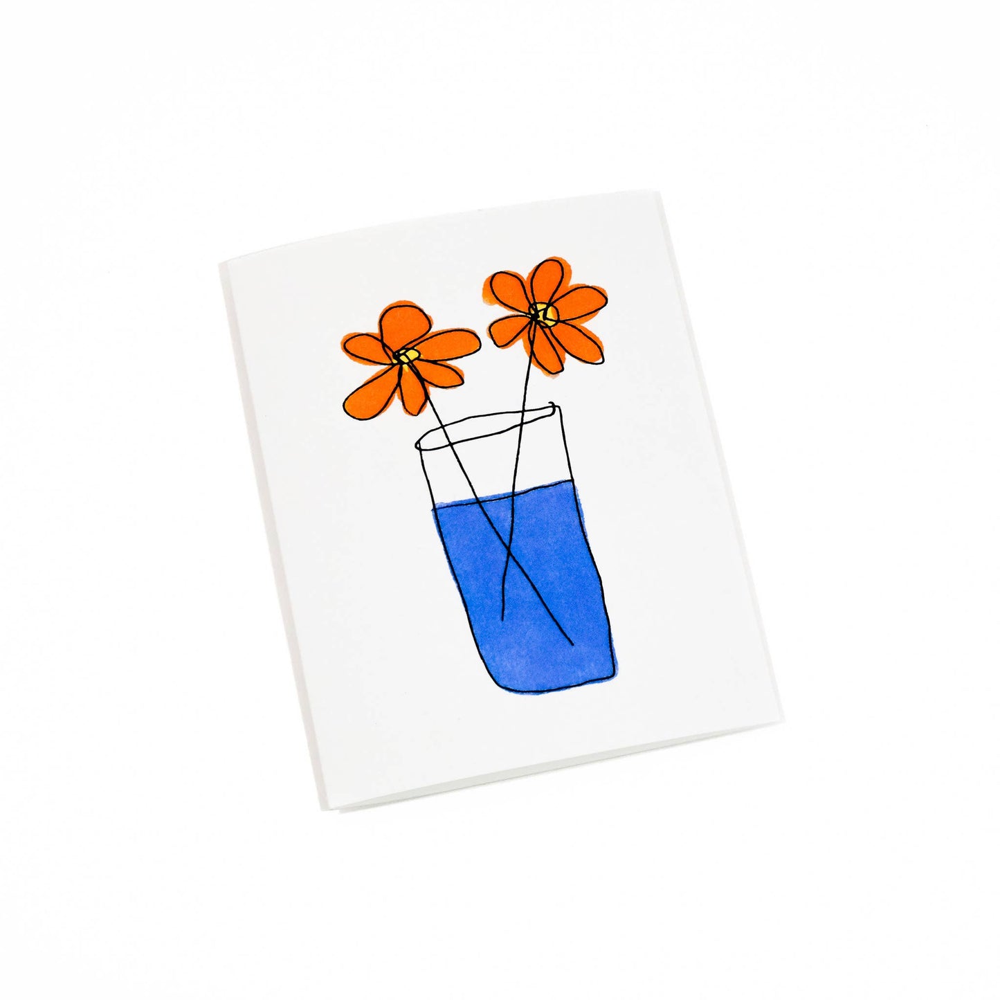 Primary flowers greeting card