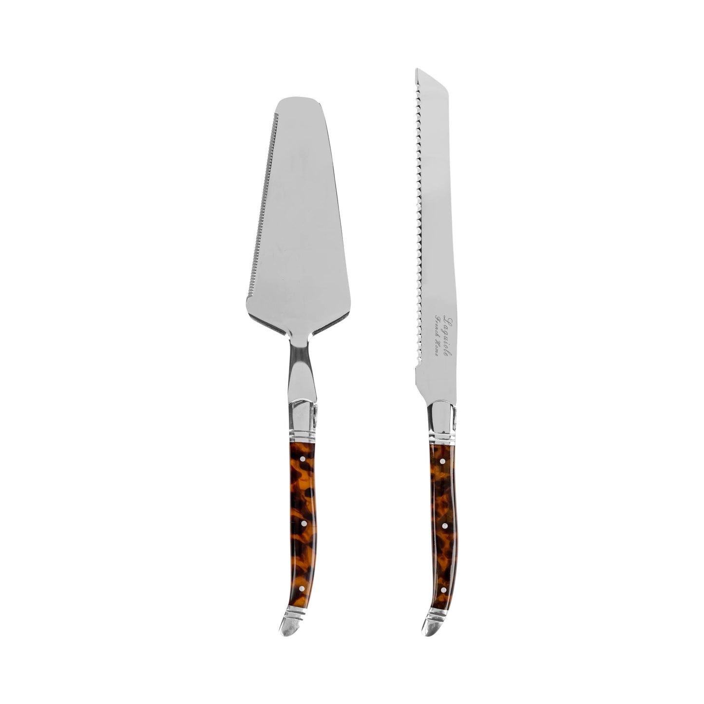 Laguiole Cake & Pie Server Set - Tortoiseshell